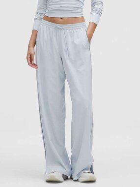 Size 14 Lululemon Court Rival Wide Leg Track Pants with Side Piping